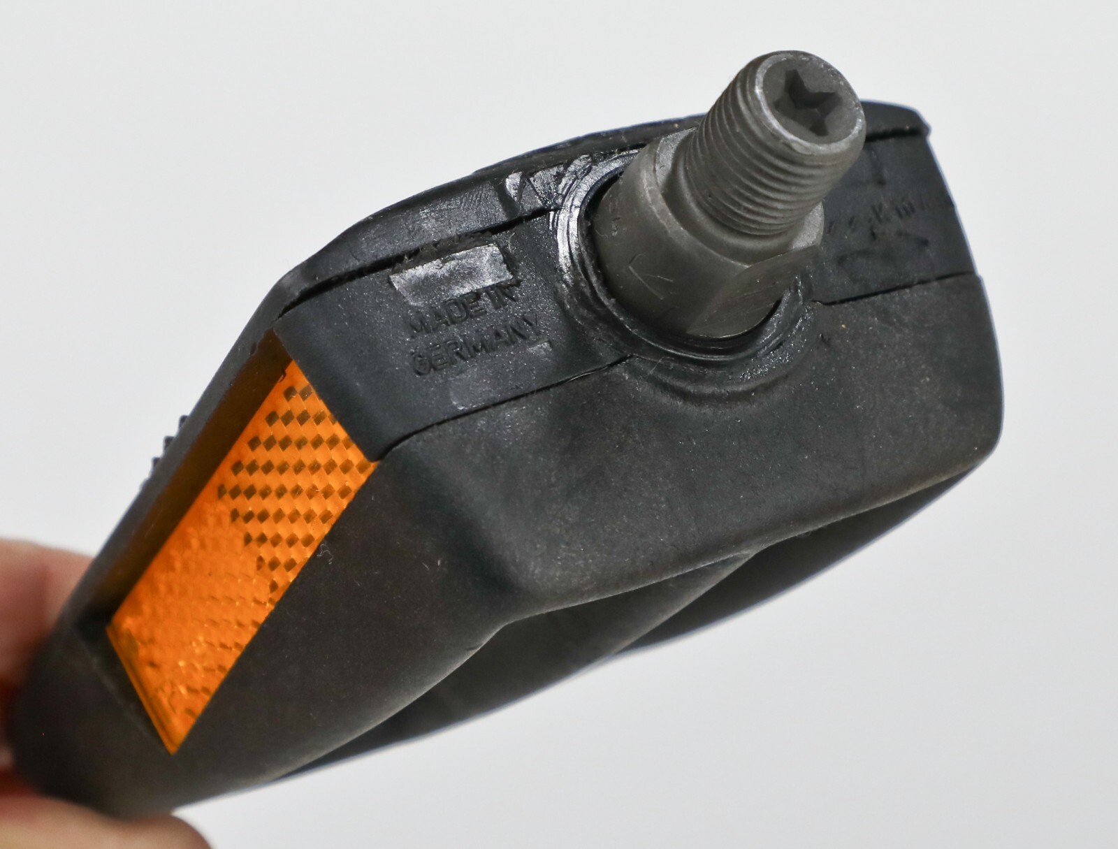 Exercise Bike Bicycle Pedals Union Wedge K10490 Germany NOS Black Rubber 1/2″