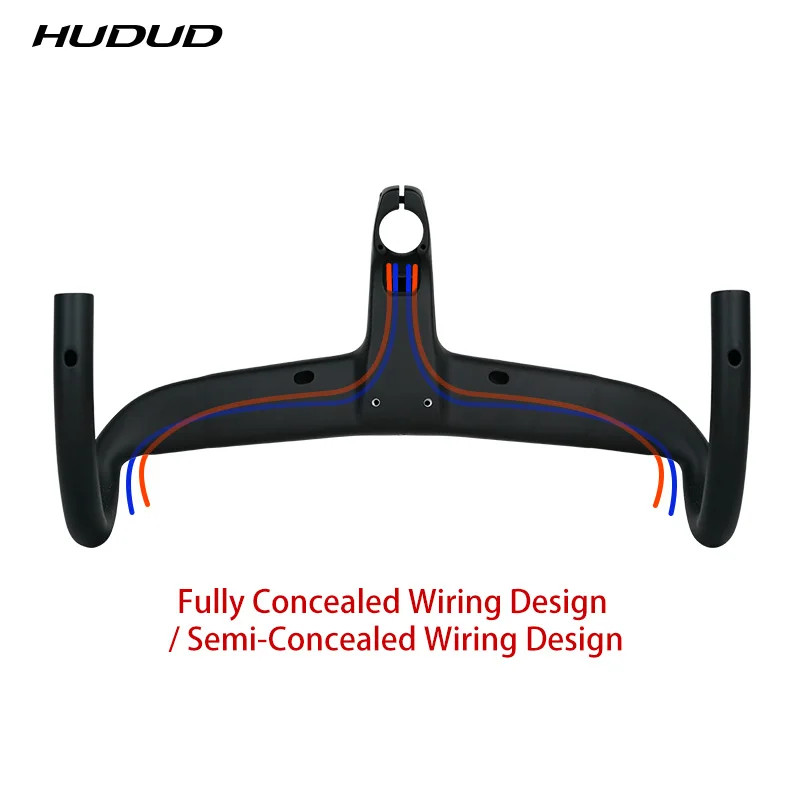 Road Bike Carbon Ultra-Light T800 Internal Cable Routing Integrated Drop Bar