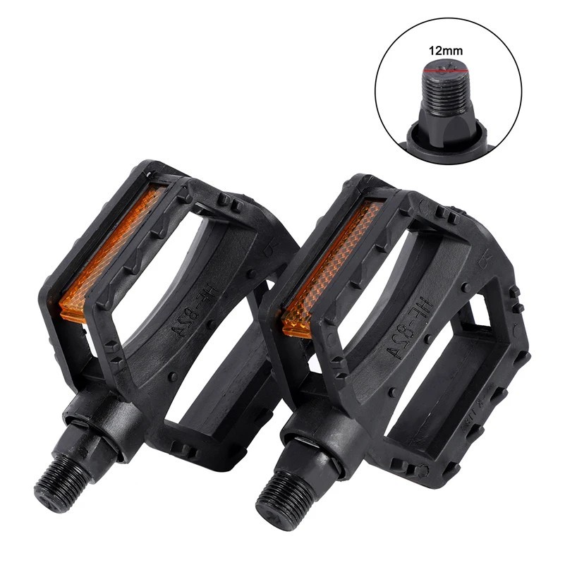 Kids Bike Pedals 9/16 1/2 Anti Slip Ultralight Bicycle Pedals with Reflectors