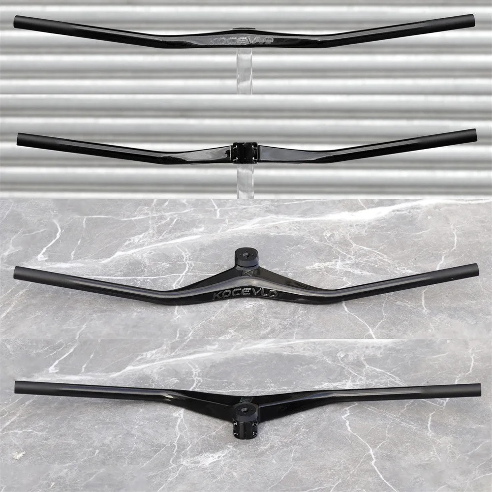 Carbon MTB Bicycle -12 Degree One-shaped Integrated Riser Handlebar with Stem