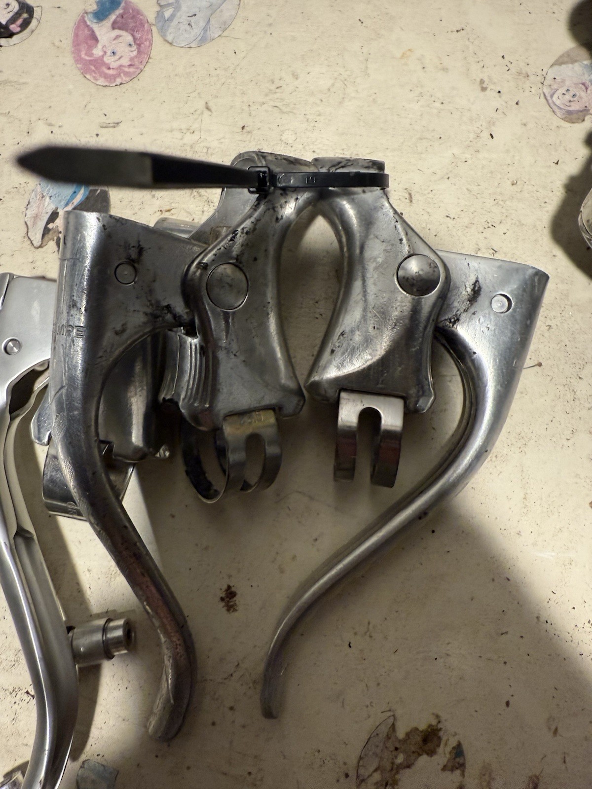 Three Sets of Dia Compe Brake Levers Vintage 80s Silver – Gran Compe