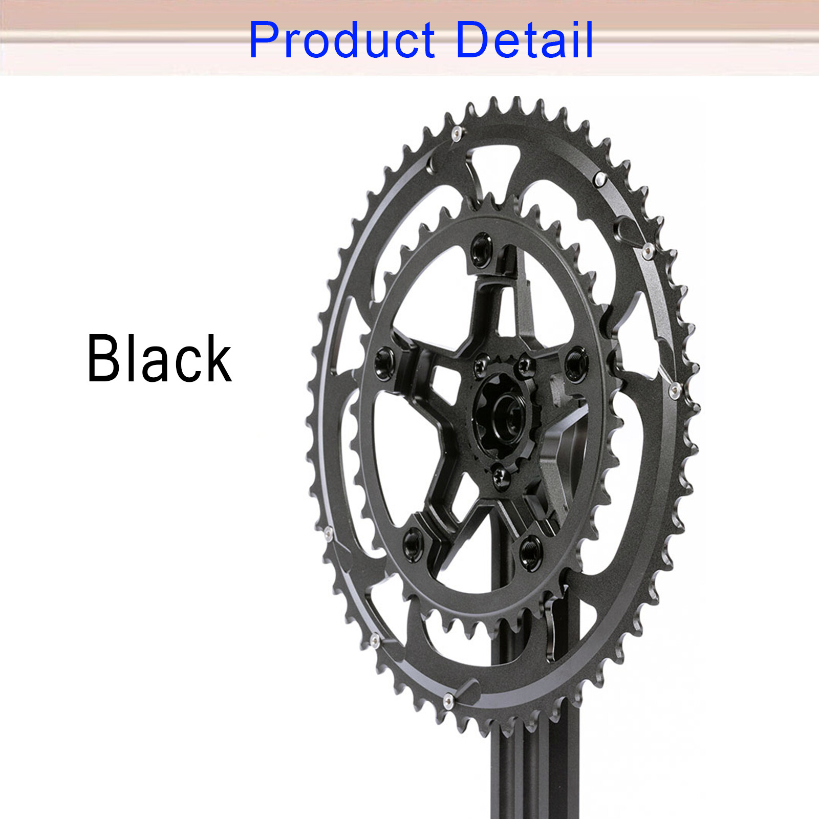 110BCD 34T-53T Road Bicycle Chainring Double Tooth Chain Ring Aluminum US STOCK