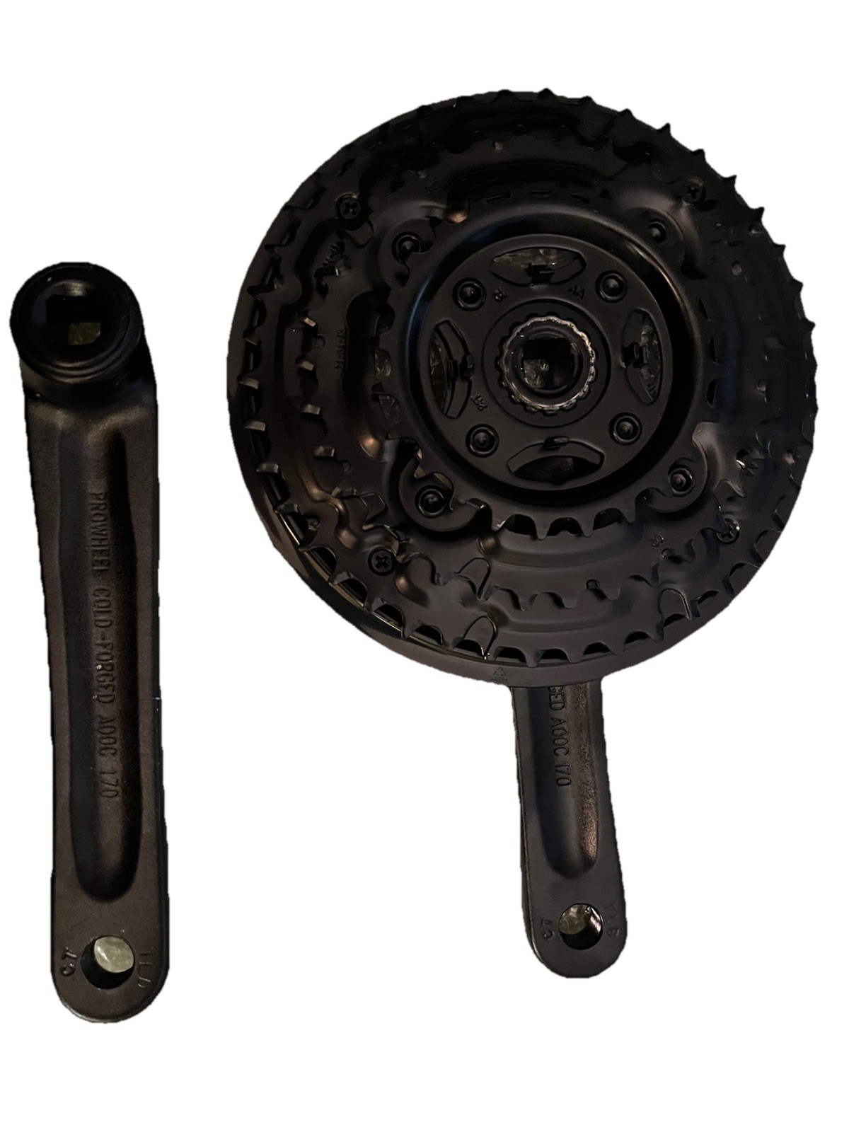 Prowheel Bike Crankset 22/32/44T 9 speed or 7/8/9 spd or 24T/32T/42T for 10 spd