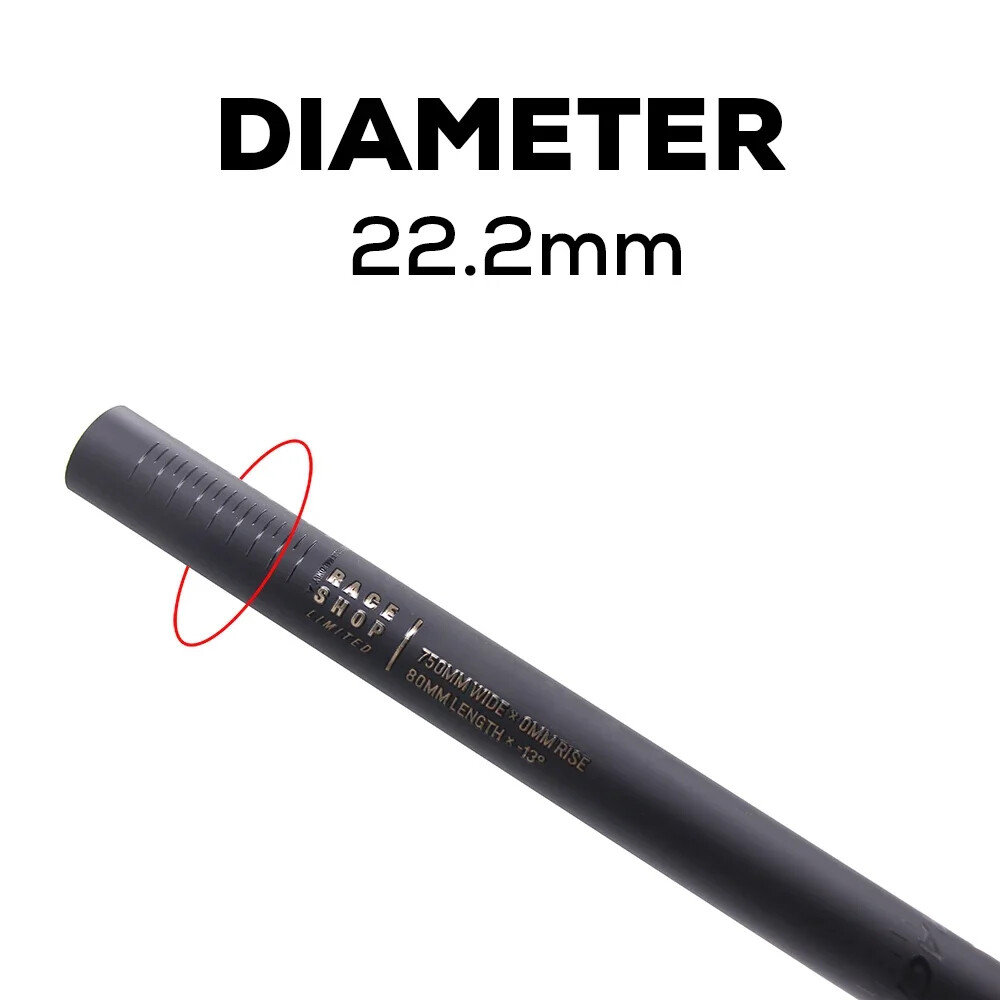 MTB Bicycle Full Carbon Integrated Handlebar and Stem 70/80/90*750mm 13 ° Degree