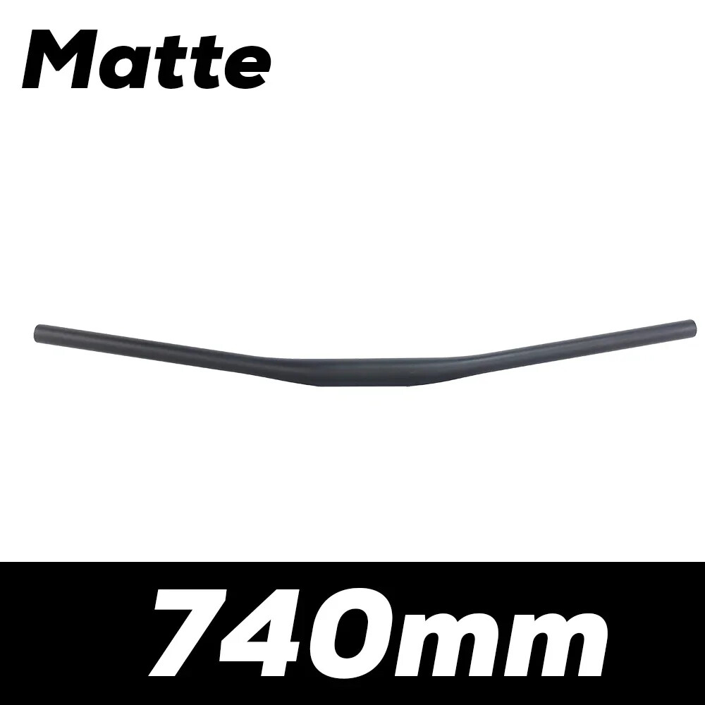 9 Degree Full Carbon Fiber XC Off-Road Racing Flat Handlebar Matte 580-740mm