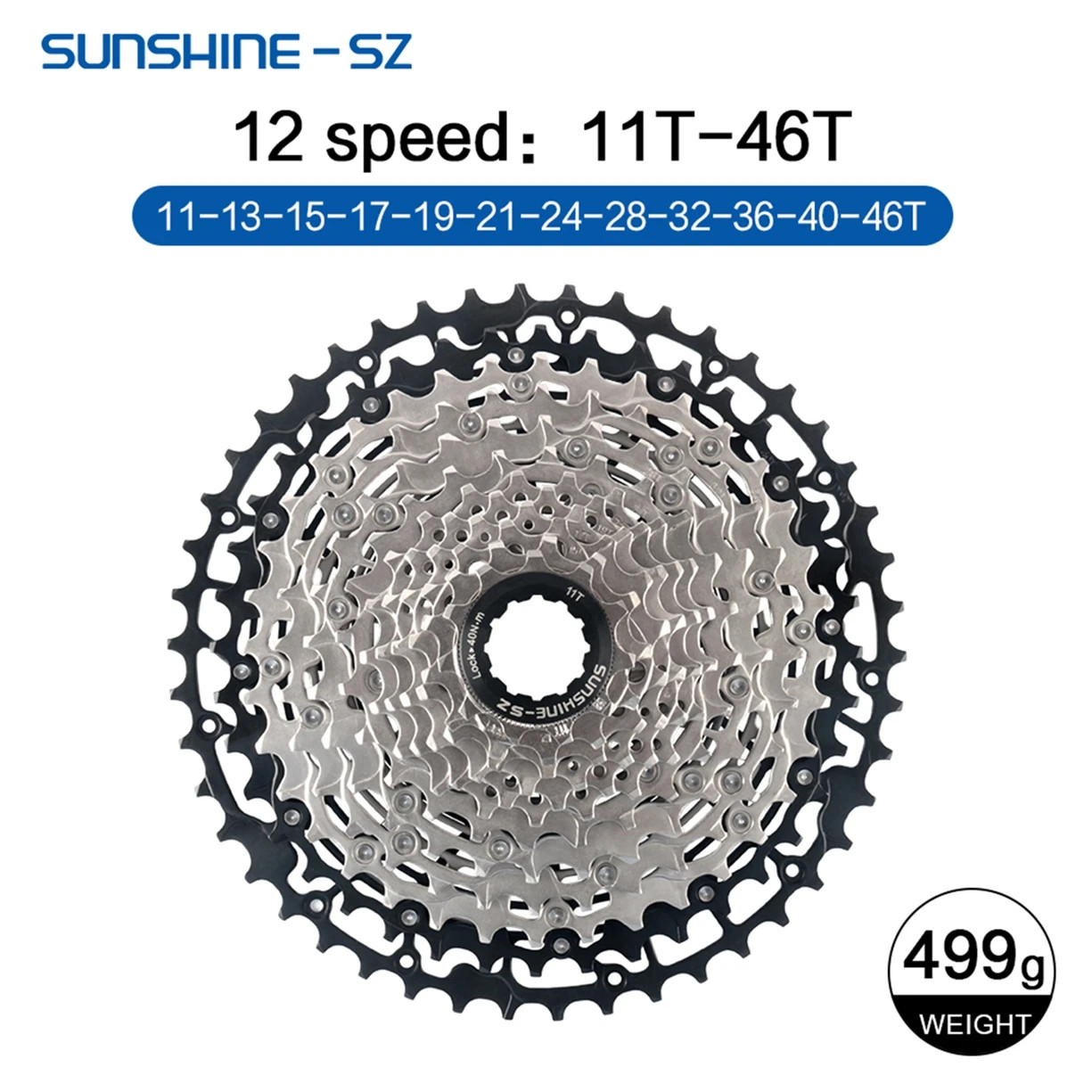 SUNSHINE MTB Cassette 8 9 10 11 12 Speed Mountain Bicycle Freewheel Extra Light