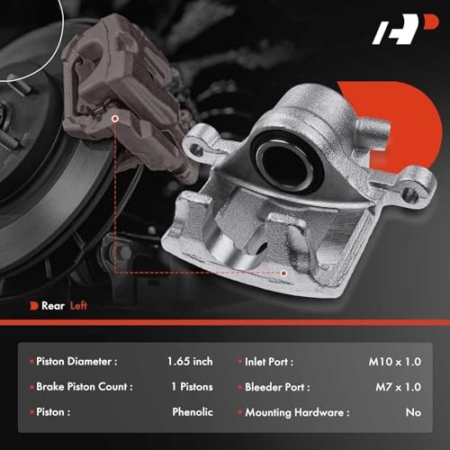 Disc Brake Caliper Assembly Without Bracket Compatible with Select Mitsubishi