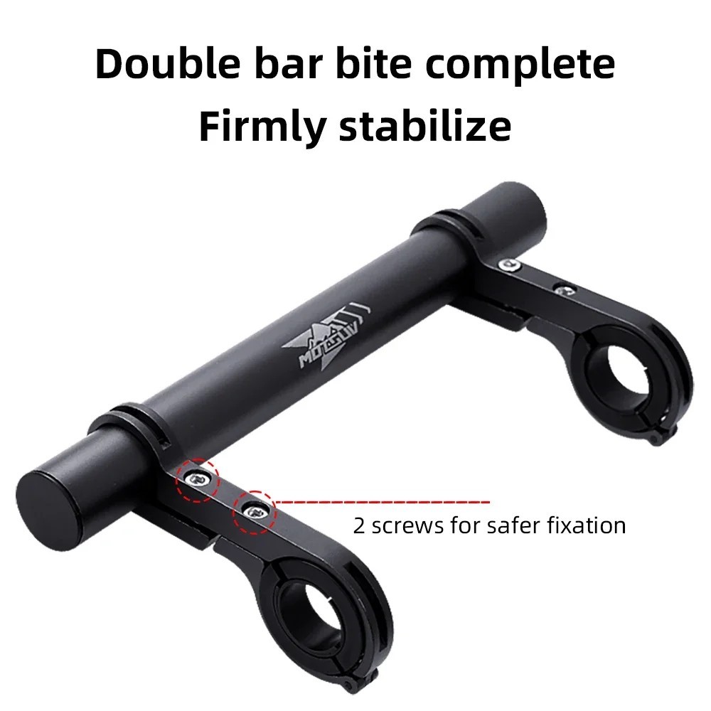 Bicycle Handlebar Extender Bracket MTB Headlight Mount Extension Bar Rack