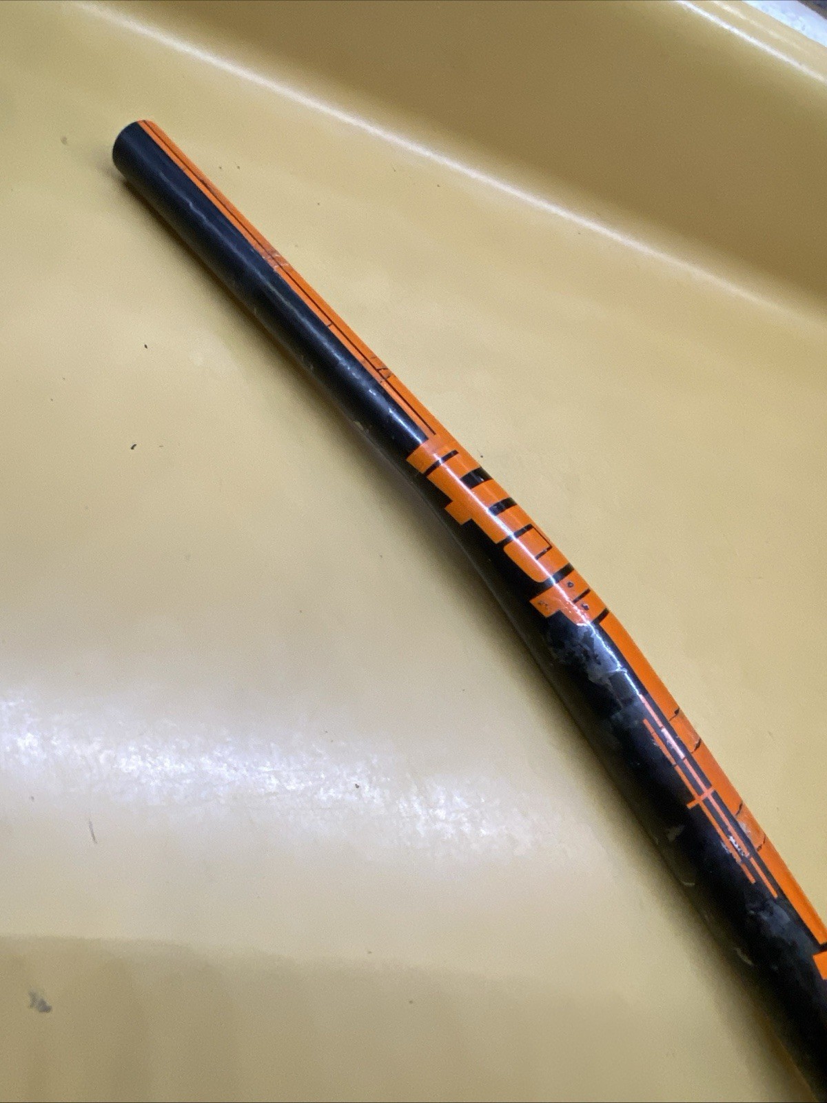 Black & Orange Deity FMO Enduro 600mm x 31.8mm x 20mm Riser Handlebar