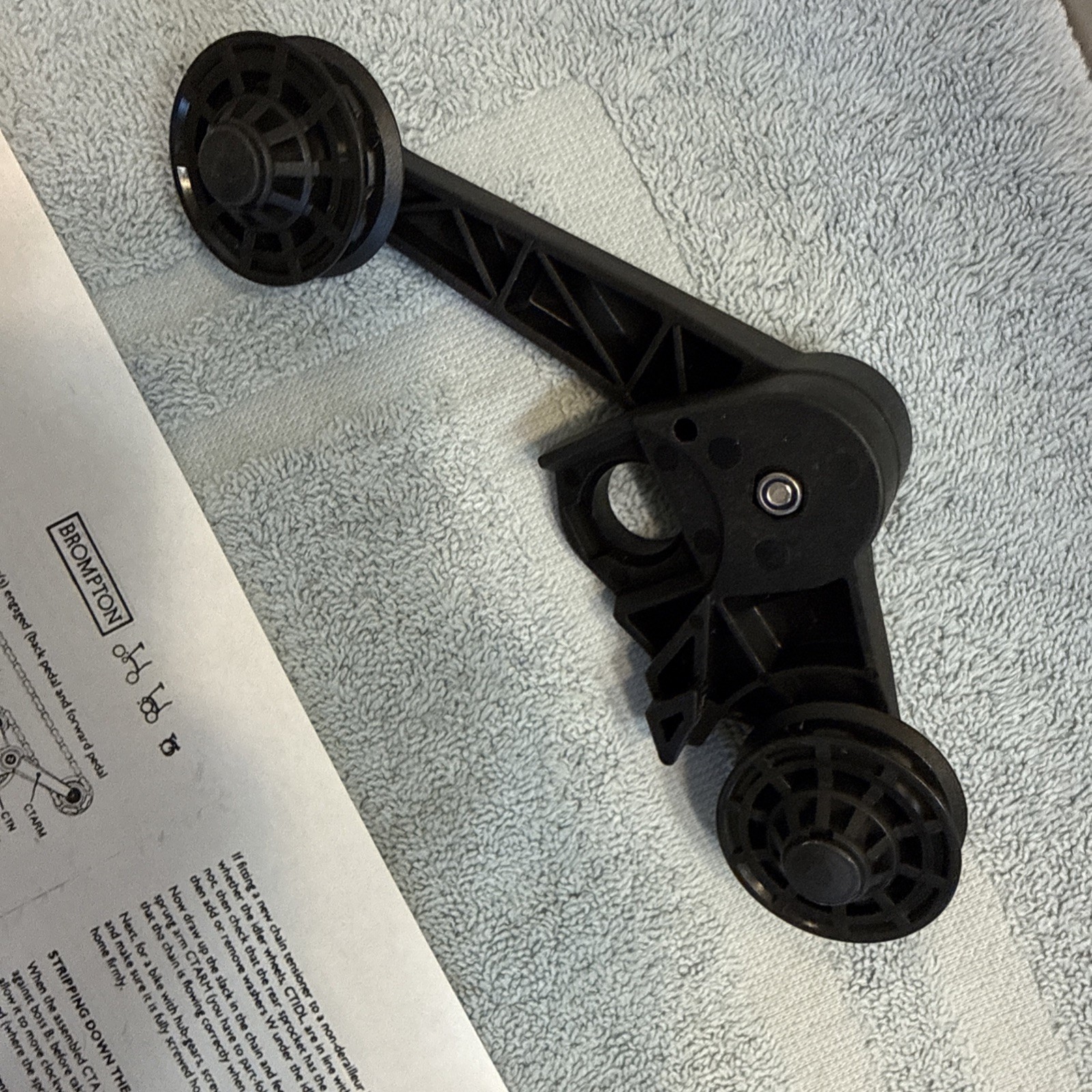 Brompton Chain Tensioner assembly for 2 or 6 speed derailleur