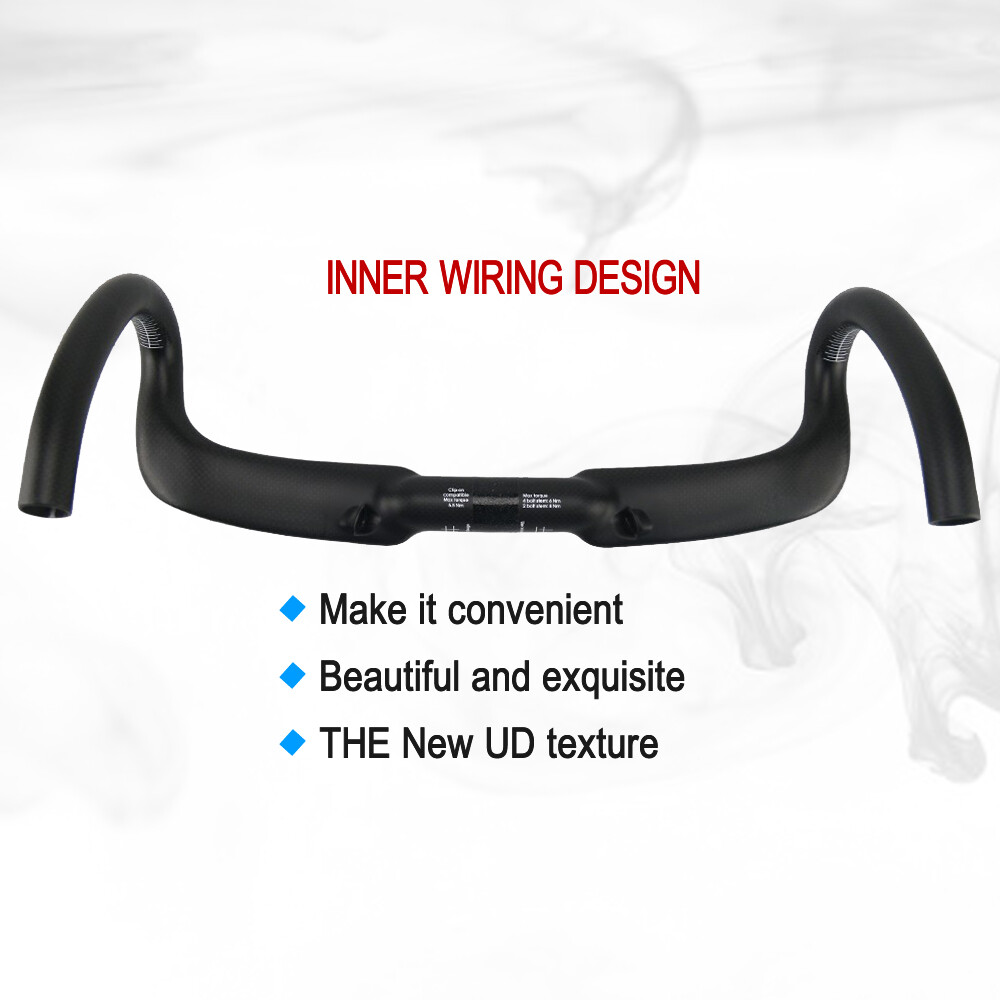 Carbon Fiber Road Bike Handlebar 31.8 Bicycle Racing Drop Bar 400/420/440mm