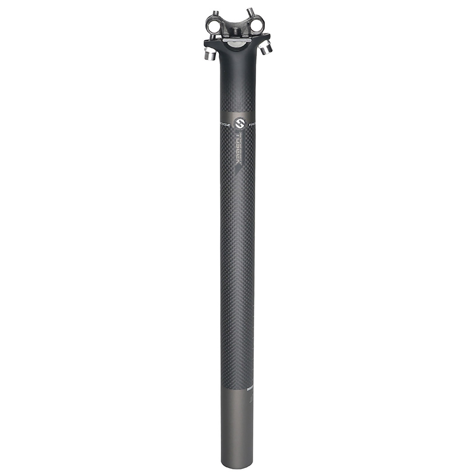 3K Carbon Fiber Bike Tube Seatpost Cycling Racing Road Bicycle Seat Post 27.2mm