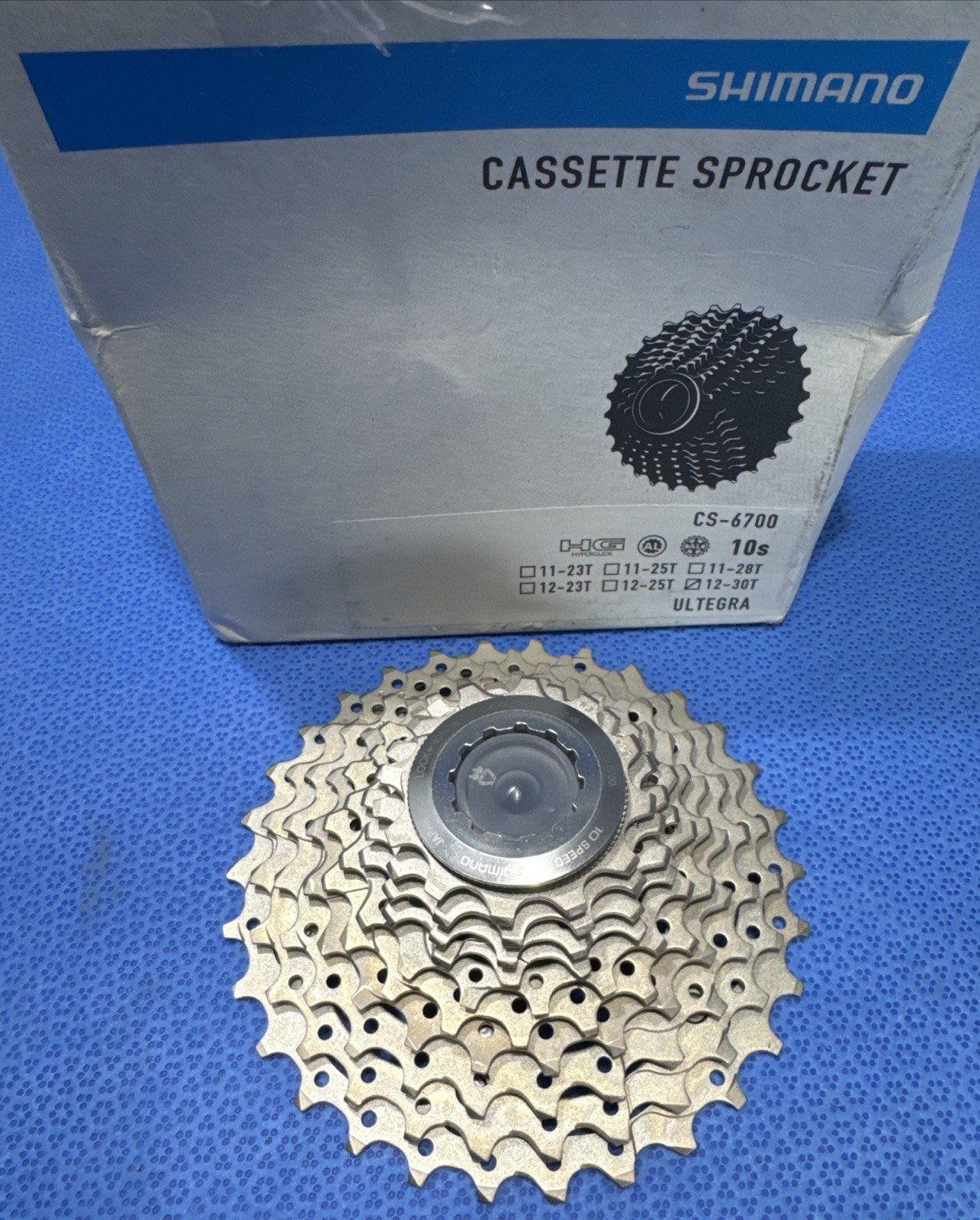 Shimano Ultegra CS-6700 Cassette – 10 Speed, 12-30t, Silver