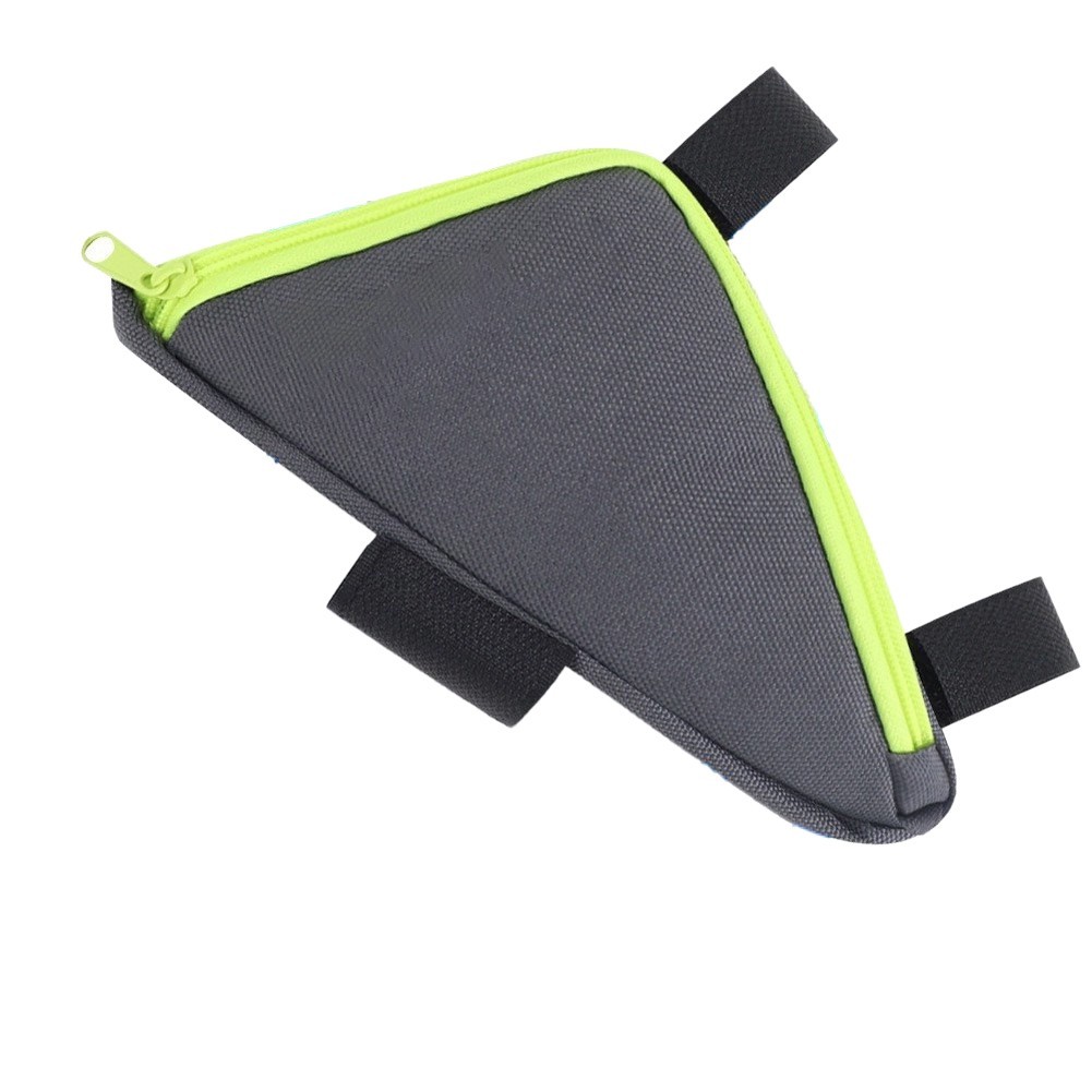 Compact Triangular Bicycle Bag for Brompton Frame 5.51×4.13×1.65 inch Green PU