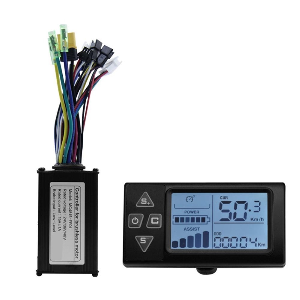 Brushless Controller Display Kit for Electric Bike Scooter 36V 48V 15A Power
