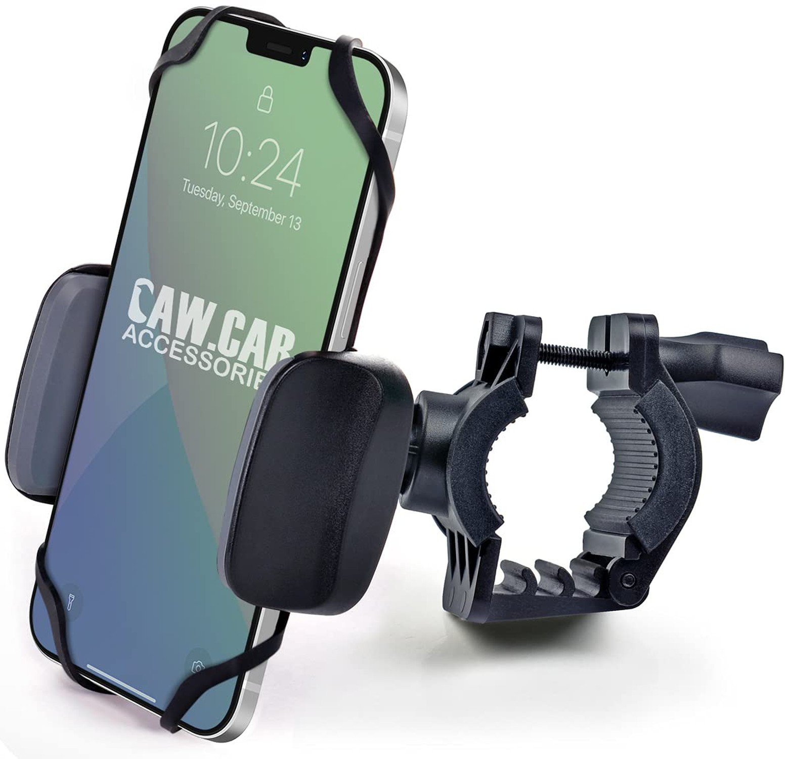 Bike & Motorcycle Phone Mount – for iPhone 16 Pro Max (15, 14, SE, Plus), Gal…