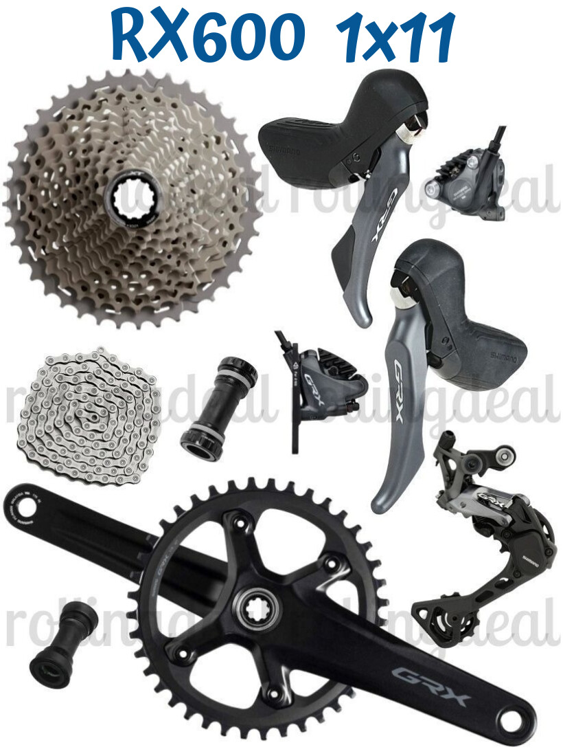 Shimano GRX 1×11 RX810 Gravel-specific Mechanical groupset w/RX600 40T Crank New
