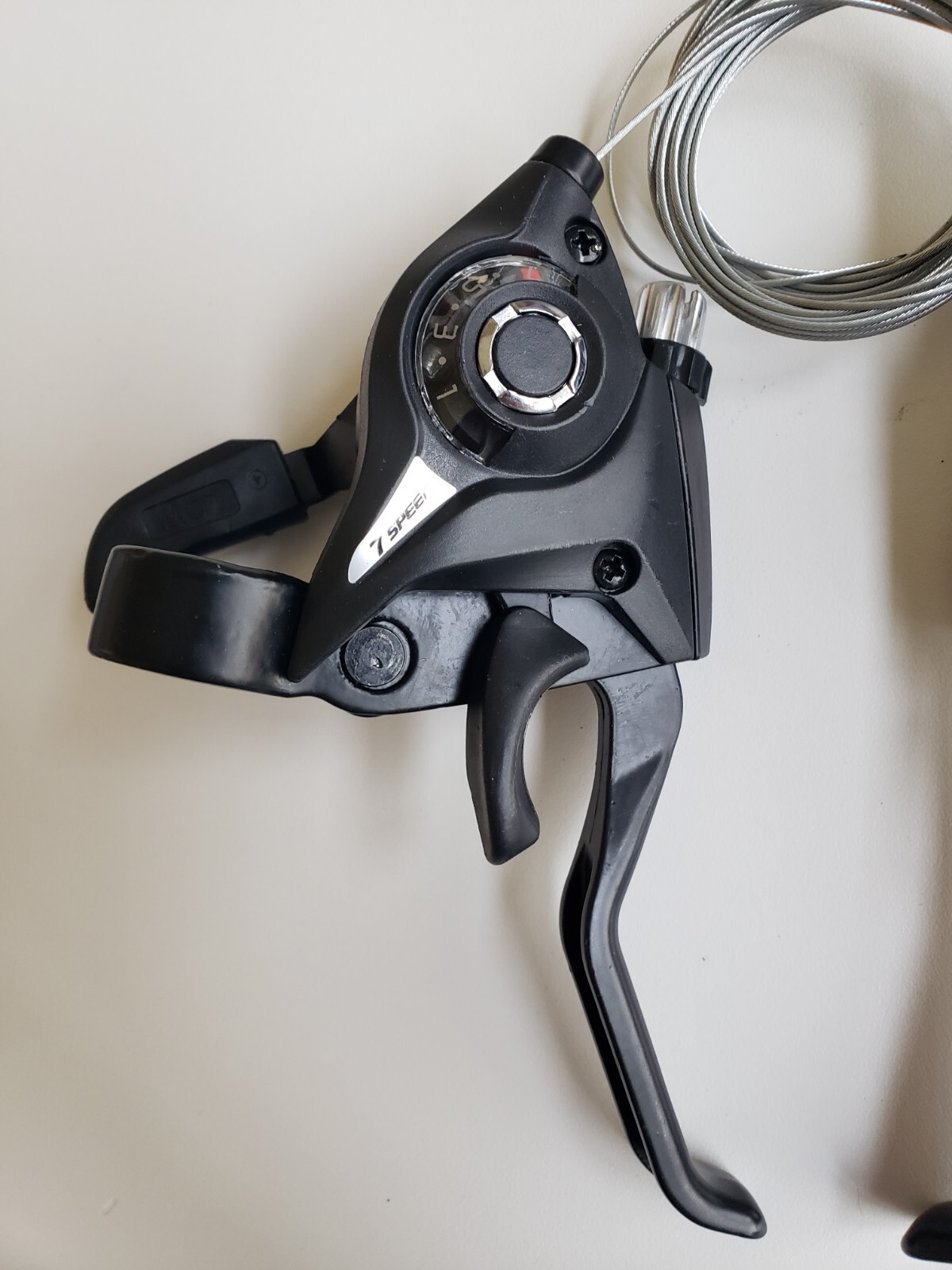 SHIFTER SET HB ST-EF51-7 TRIGGER / V-BRAKE 2F 7×3 BLACK for 21 speeds