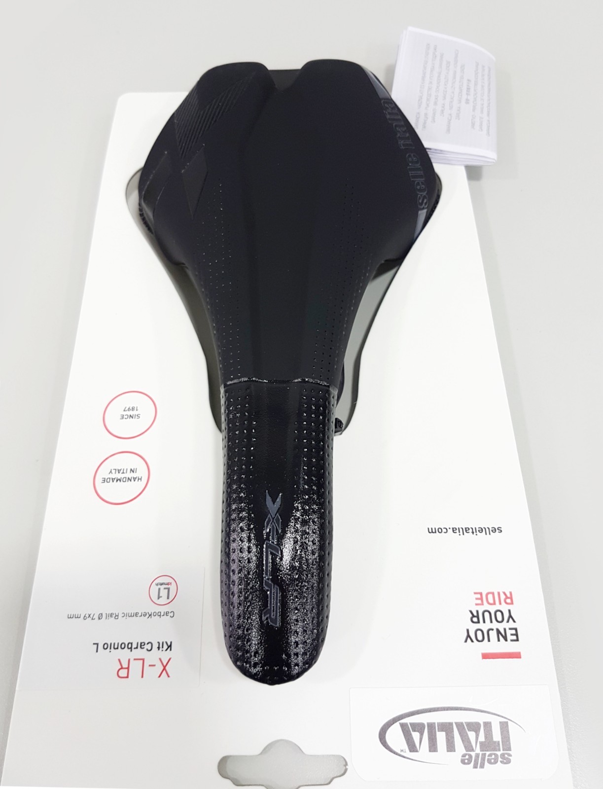 Selle Italia X-LR Kit Carbonio L1 145×266 Carbo Keramic Ø7x9mm Rail MTB Saddle