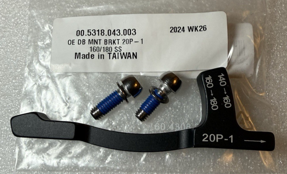 SRAM 20 P-1 Post Mount Disc Brake Adaptor BRKT Disc 160 – 180mm / 140 – 160mm