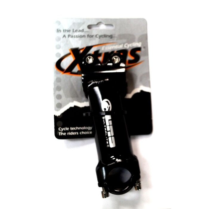 Alloy 1 1/8″ Ahead Stem — 105mm / 28.6mm Steerer / 25.4mm Bar / Black