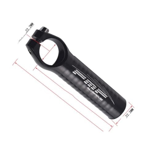 Bicycle Handlebar Ends, 22.2 mm, Aluminum, Black, Mountain Bike, Road Bike,
