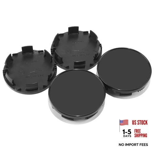 4Pcs 85mm(3.35in) Wheel Center Caps Outer 85MM 3.34″ . Inner 78MM 3.07″ Black