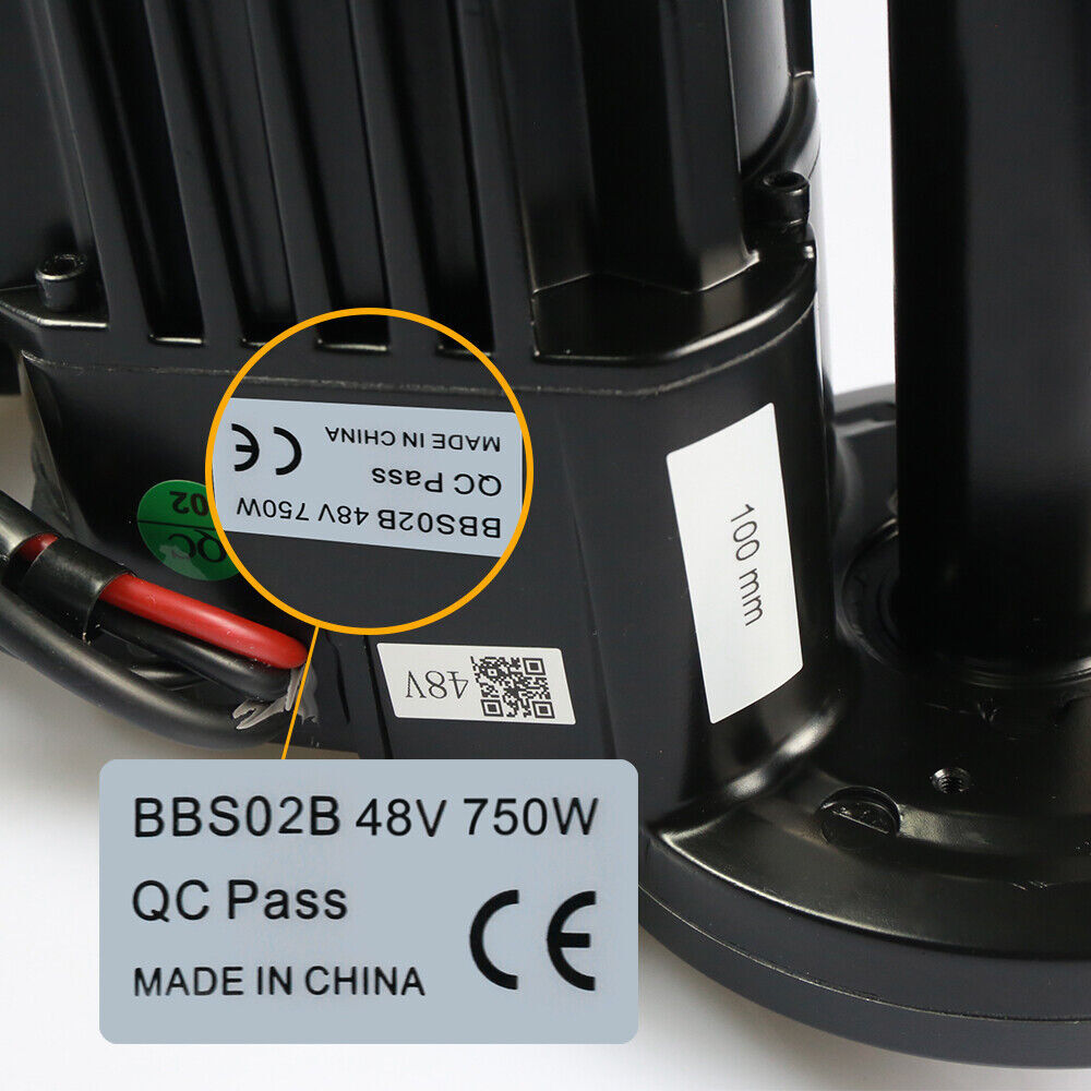 6Pcs 48V 750W BAFANG BBS02B BBSHD Mid Drive Motor Stickers Legal For Ebike Label