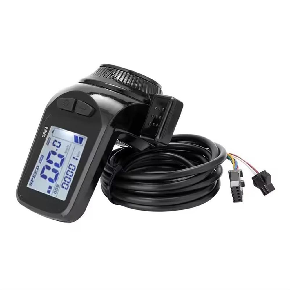 E-Bike Controller 250W-350W 24V/36V/48V/60V S886 Display Thumb Throttle SUK