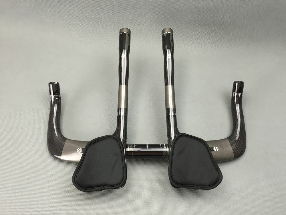 TOSEEK Carbon Fiber Bicycle Handlebar TT Road Bike Bullhorn Bar Aero Bar 31.8mm
