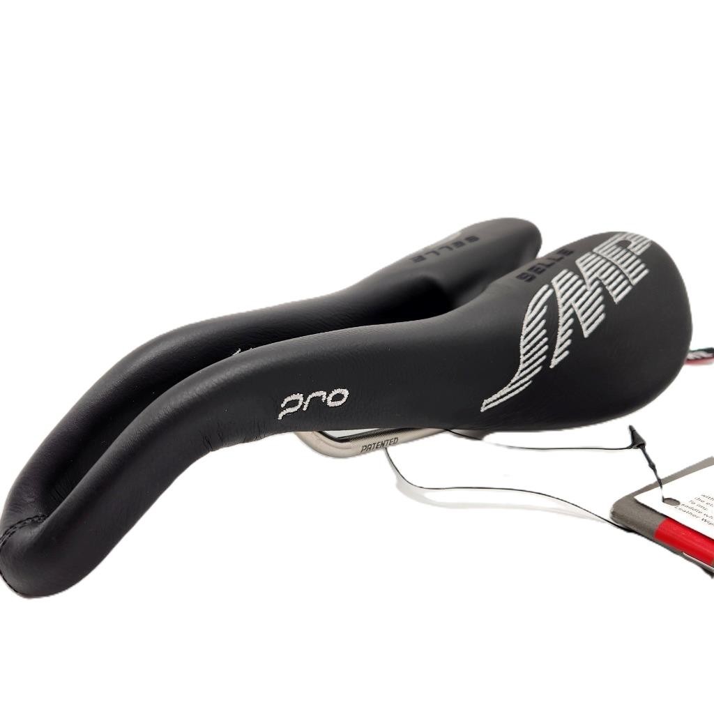 Selle SMP Pro Nera 278mm x 148mm Black Bicycle Saddle AISI 304 Rails