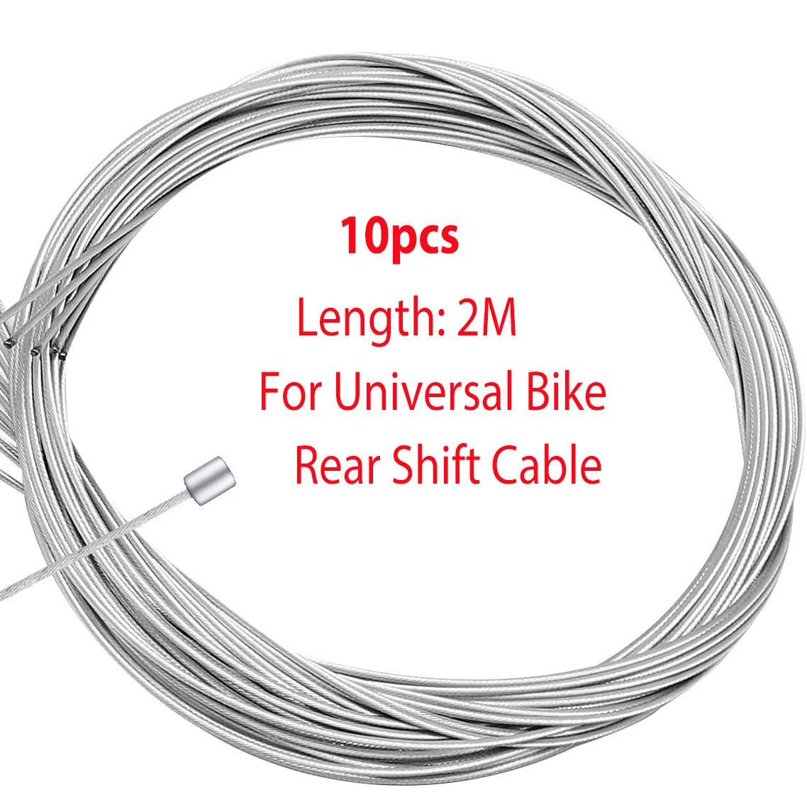 10pcs Bike Brake Shift Inner Cable Set MTB Road Gear Wire 900-2000mm