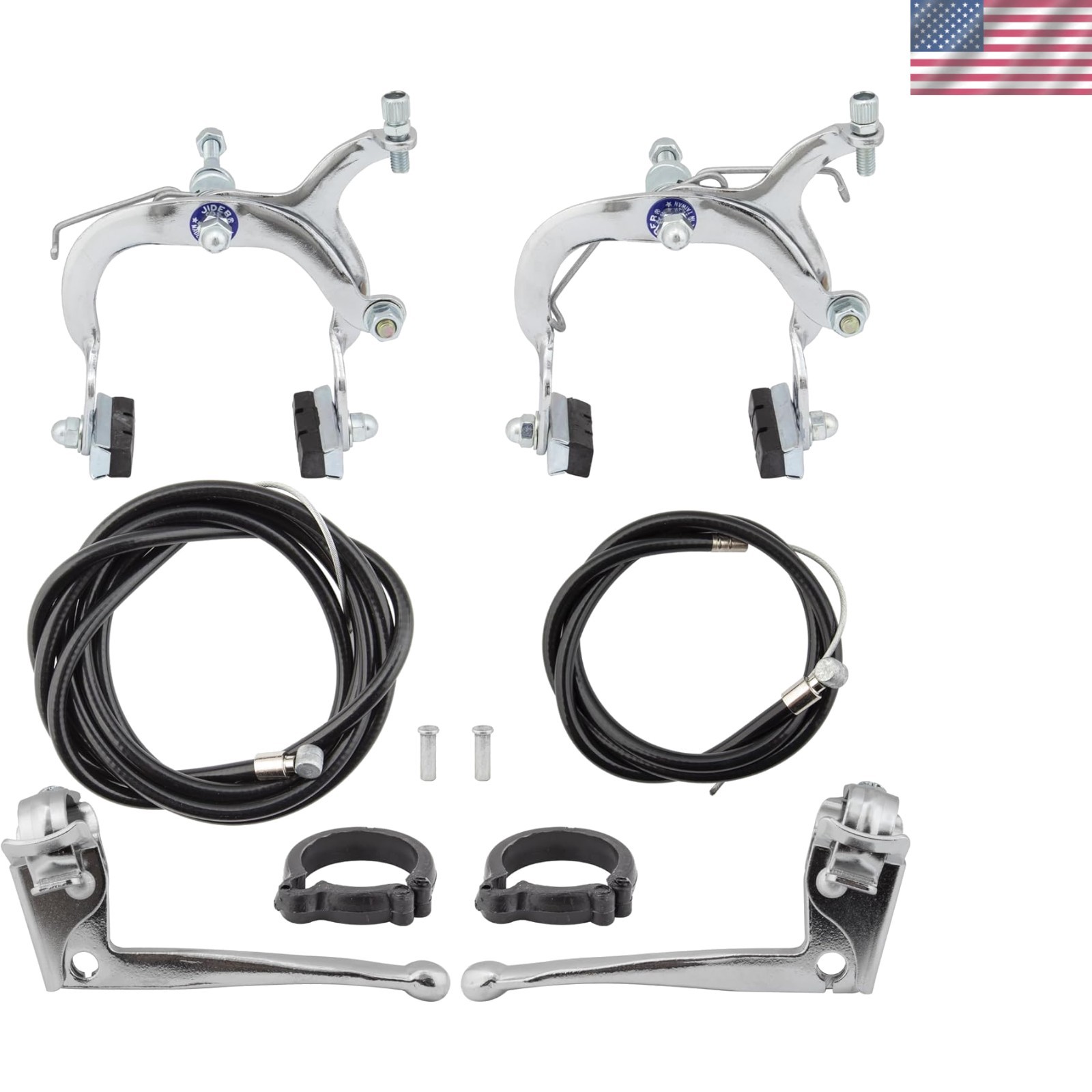 Ambidextrous 61-79mm Side Pull Brake Set for Enhanced Cycling Performance