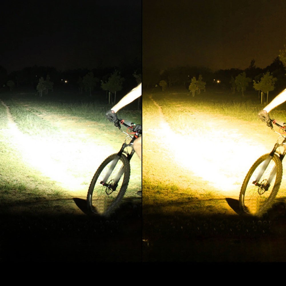 USB-C Bike Light Bike Headlight 280-1100LM Output Dual Yellow/white Beam