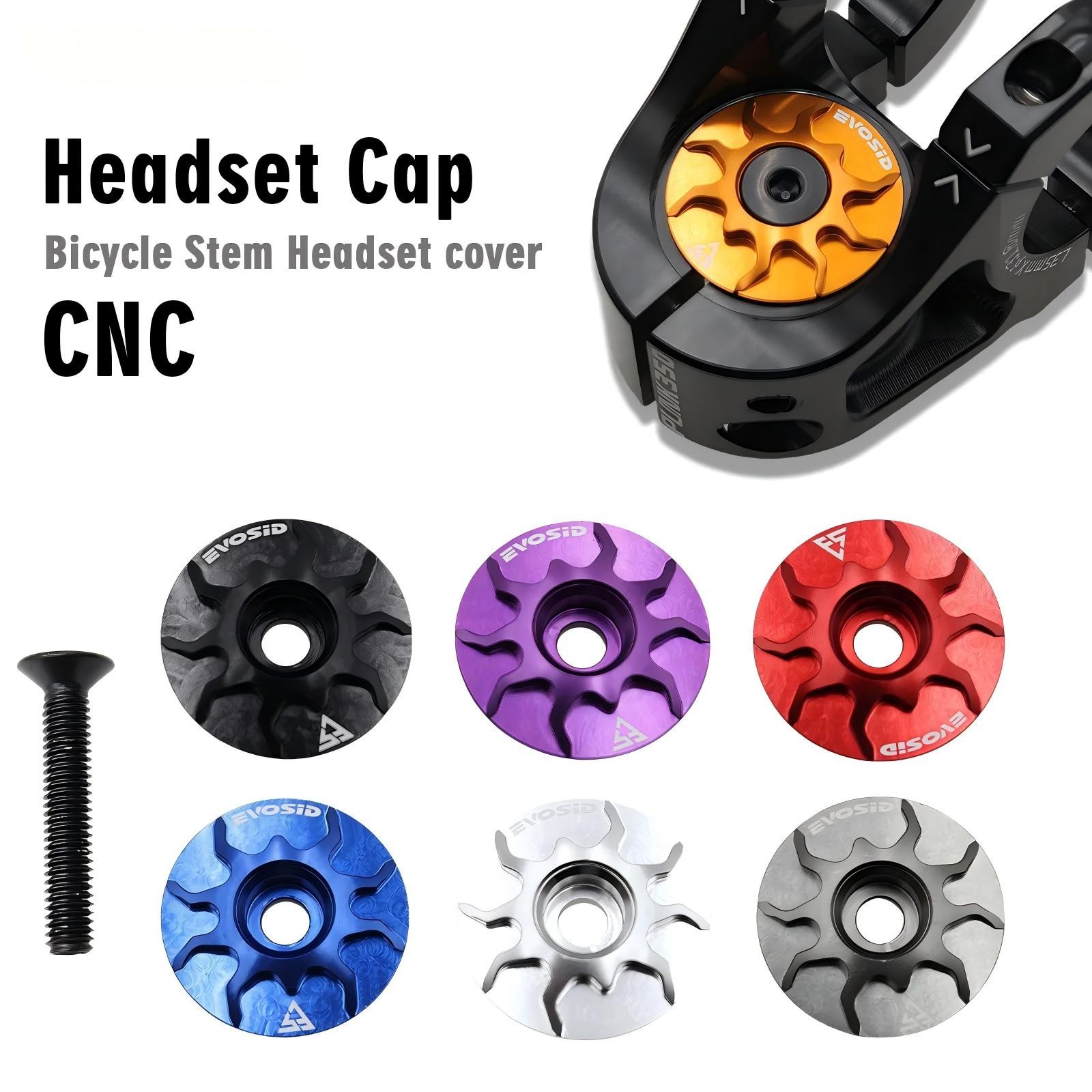 MTB Bike Stem Cover Headset Top Cap for Road Gravel 28.6MM Fork Head Tube