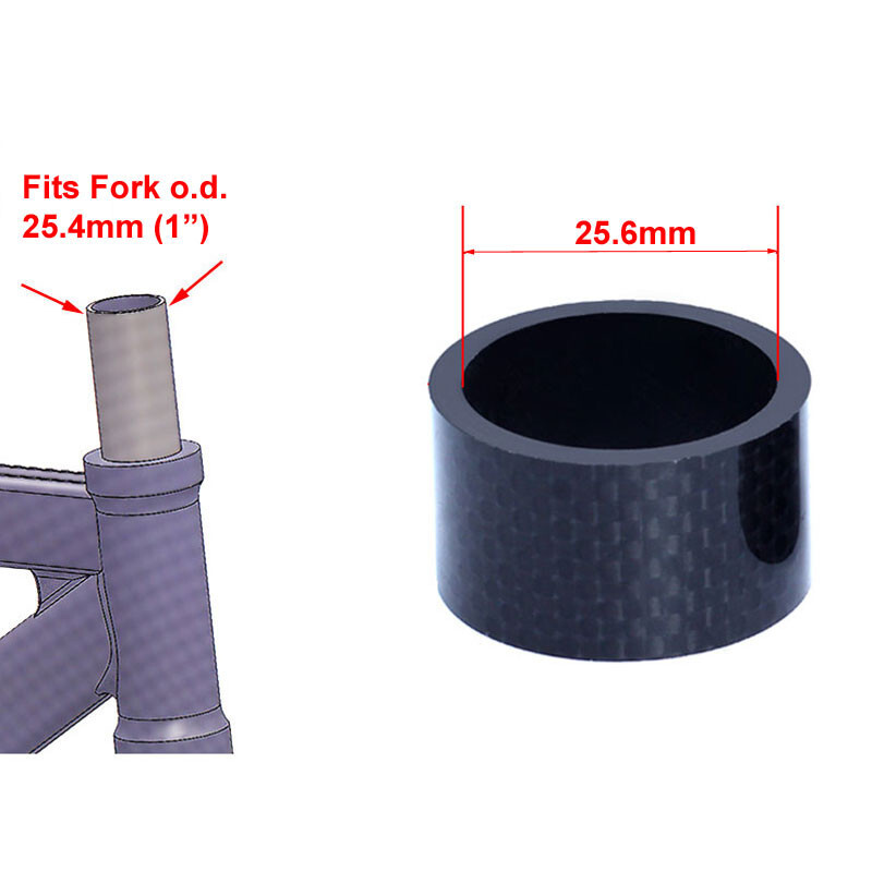 1″ OMNI Racer WORLDS LIGHTEST Carbon Fiber Headset Spacers 2,3,5,10,15,20 MATTE