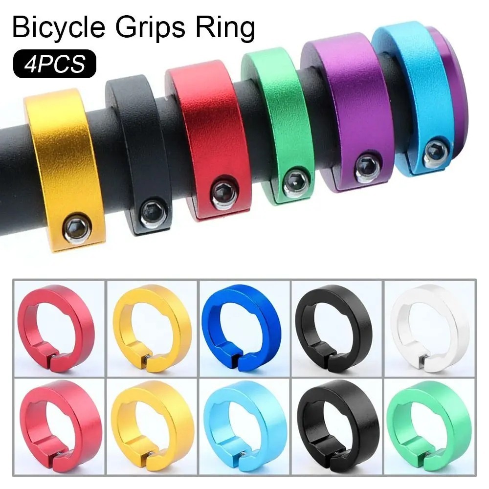8/12mm Bicycle Grip Lock Rings Aluminum End Rings MTB Road Bike Bar Ends