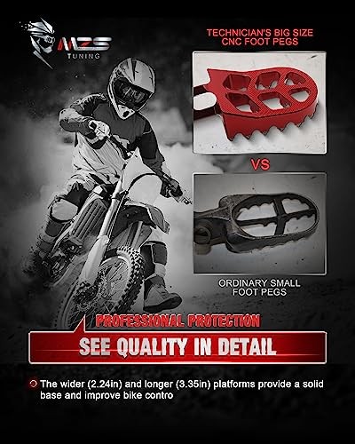 Dirt Bike Foot Pegs, CNC CR125/250, CRF150R/250L/250R/250X/450R/450X/1000L