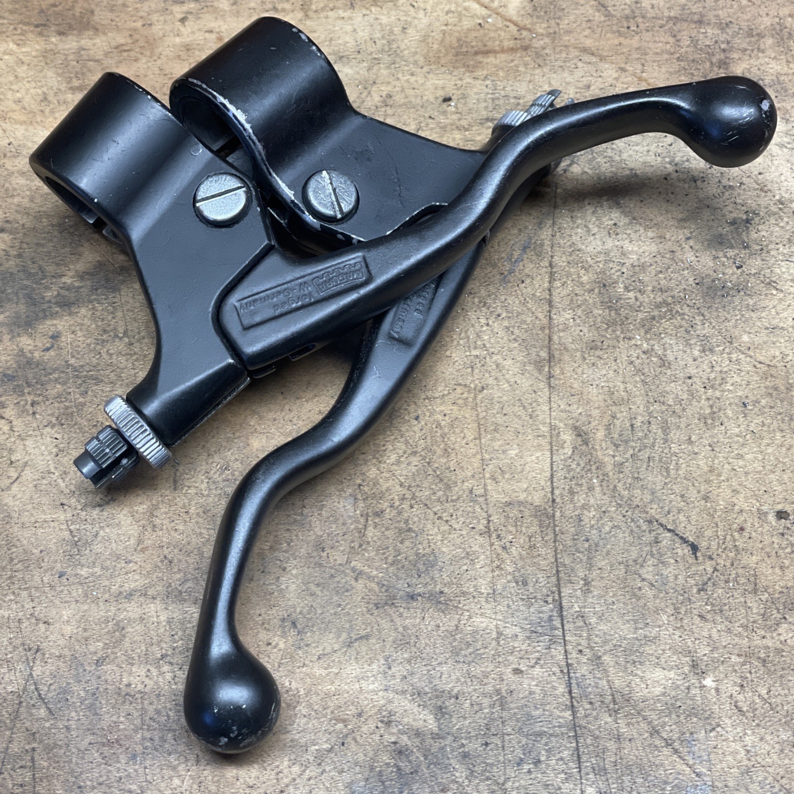 Vintage MAGURA Brake Lever Set 80s MTB Black RARE 22.2mm Klunker GERMANY