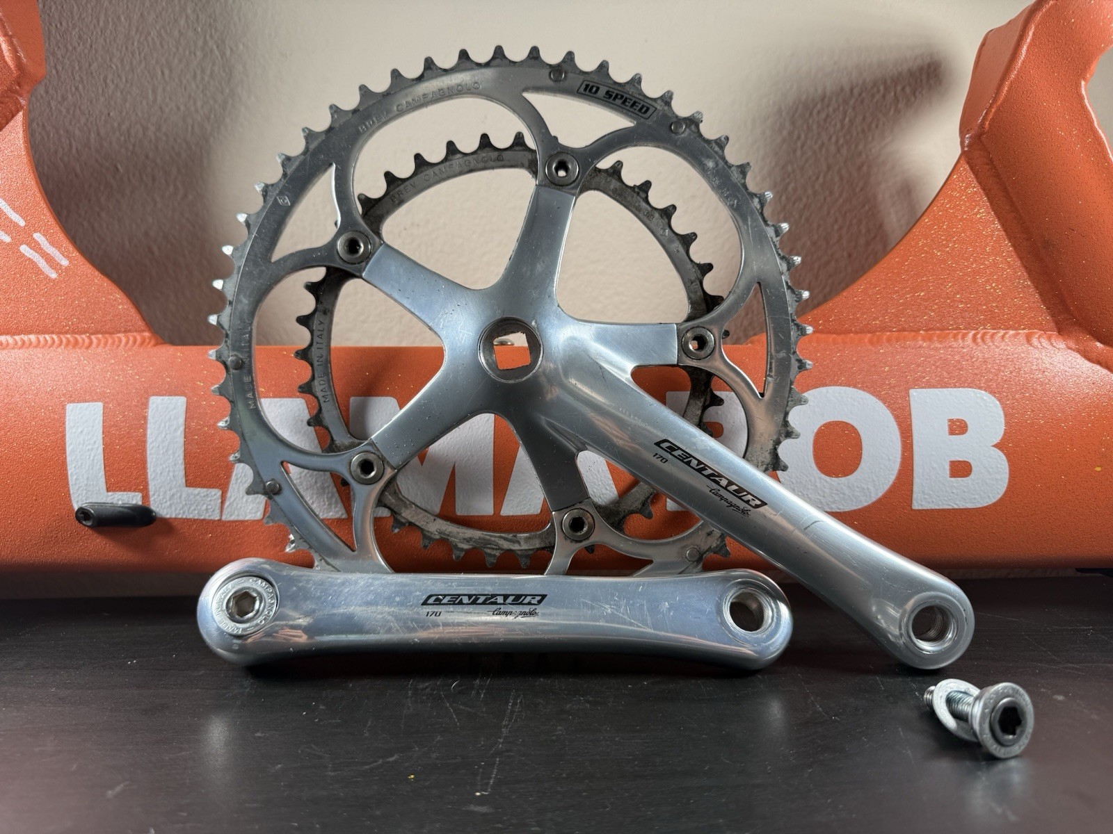 Campagnolo Centaur 10 Speed Double Crankset 53-39 Tooth Silver 170 #11