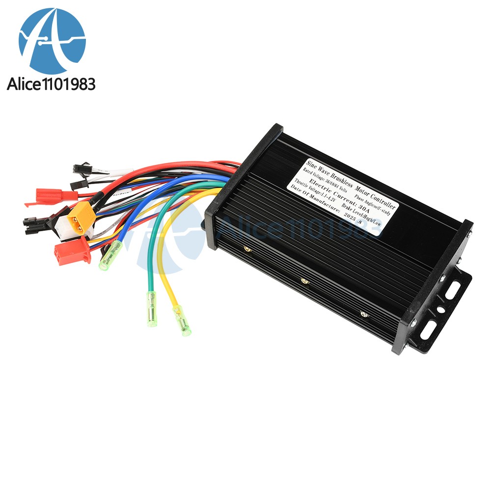 36V48V64V 30A Sine Wave Brushless Motor Controller 750-1500W Driver S866 LCD