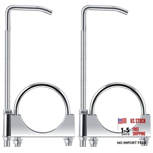 Pcs Universal Exhaust Clamp with Hanger, Made of Heavy-Duty Clamp 2.75 Inch 2