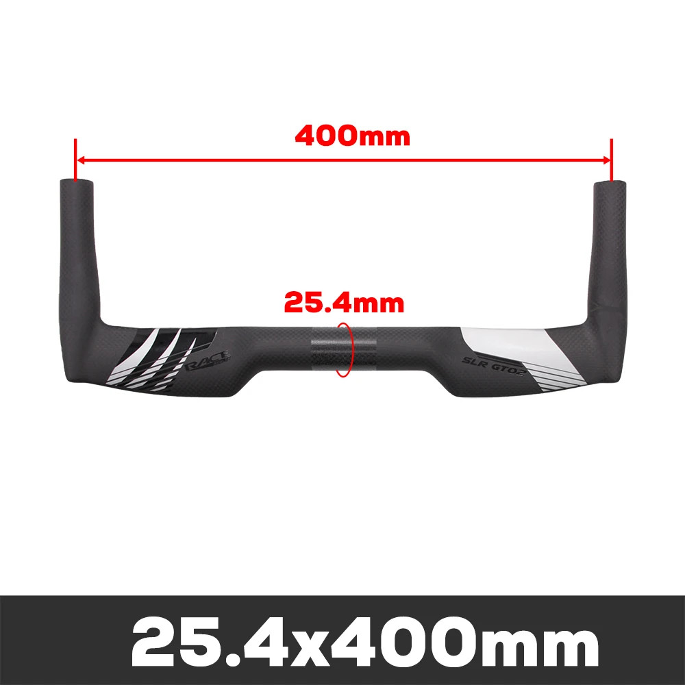 Full Carbon Road Bike TT Handlebar 0 Degree 380-460mm Width Triathlon Handlebar