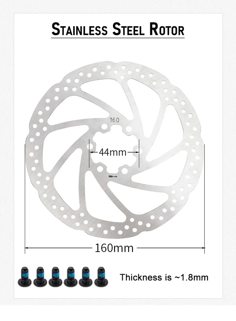 Front Rear Oil Disc Brake Set 800mm 1400mm Mountain Bike Hydraulic Disc Brake