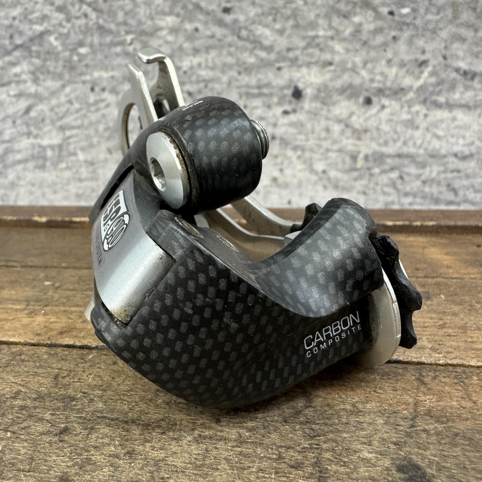 Vintage SRAM ESP 9.0 Rear Derailleur Long Cage Carbon Black 225g 90s MTB