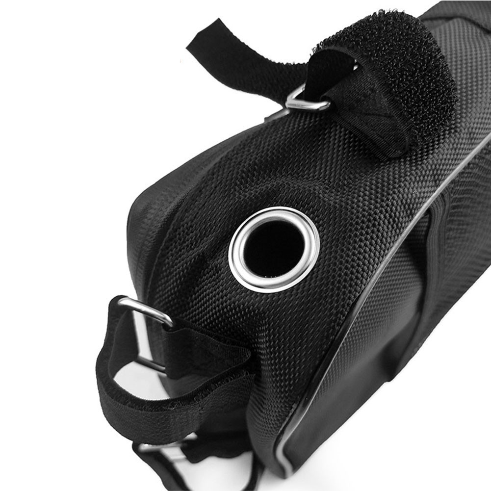 Electric Bicycle Battery Bag with Cable Management and Secure Frame Attachment