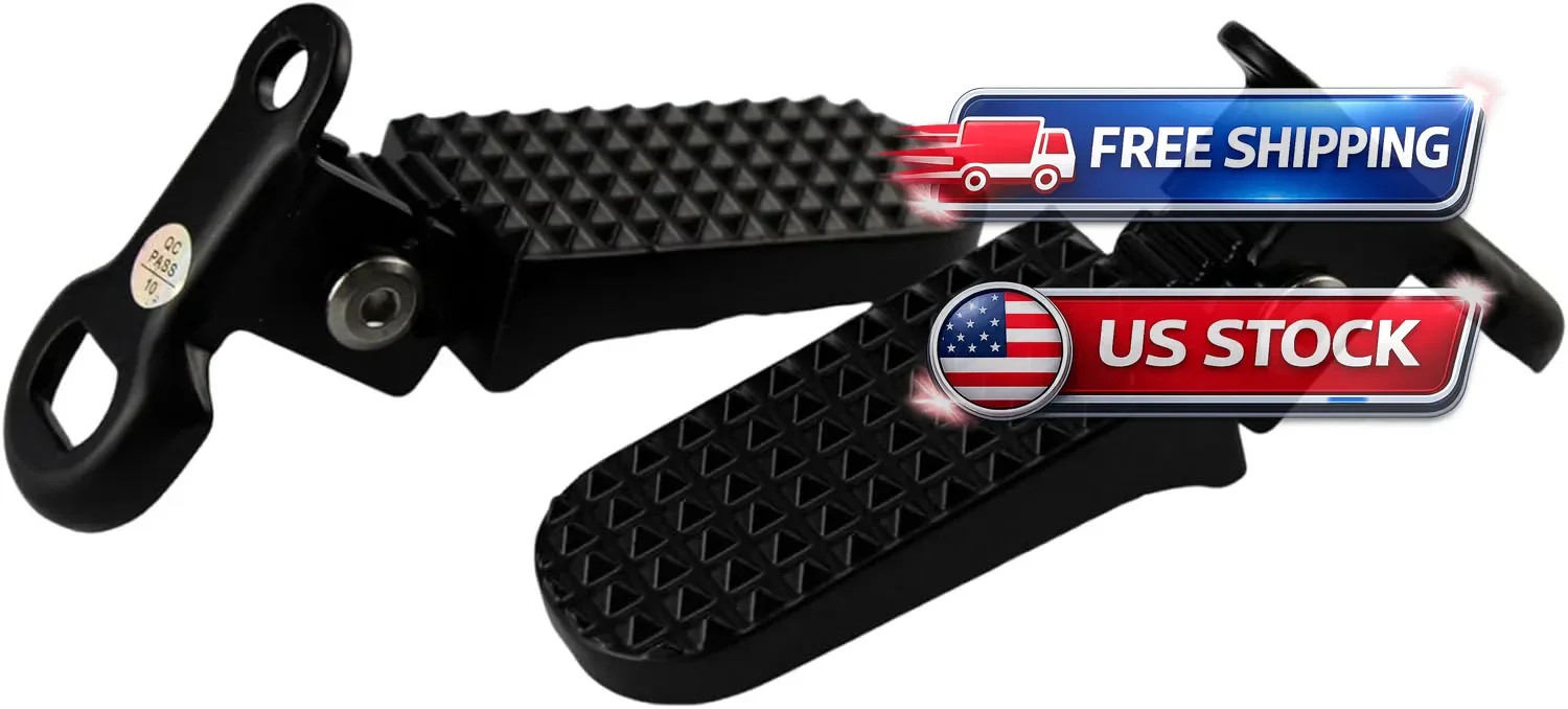 1 Pair Mini Folding Bicycle Rear Foot Pegs for Mountain Bike E-Bike