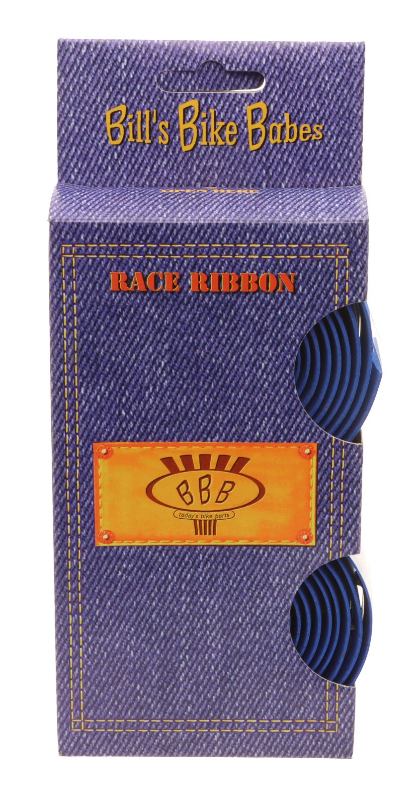 BBB Race Ribbon Bar Tape Adhesive Synth Cork-Like BLUE Handlebar Wrap NEW NOS