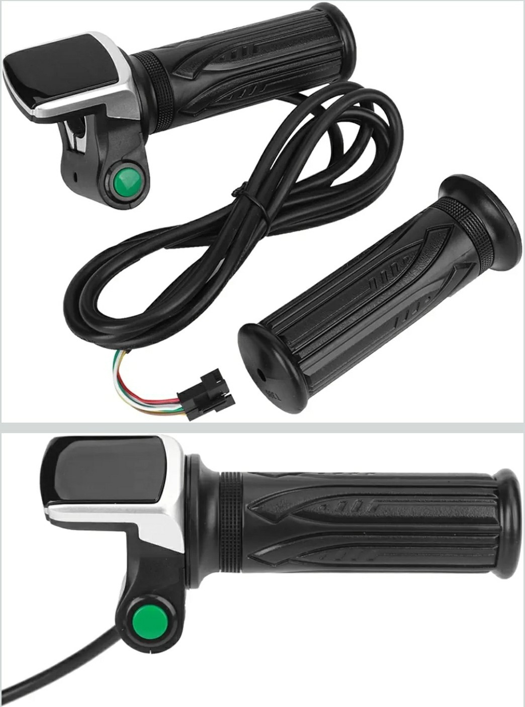 48V Electric Bike Twist Throttle Grip LCD Display 6 Pin E-Bike Scooter