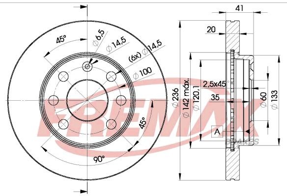 Brake Disc FREMAX BD-1440 for CHEVROLET DAEWOO OPEL